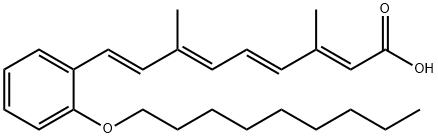 (all-E)-9-(2-(Nonyloxy)phenyl)-3,7-dimethyl-2,4,6,8-nonatetraenoic aci d Struktur