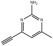 2-Pyrimidinamine, 4-ethynyl-6-methyl- (9CI) Struktur