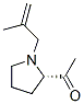 Ethanone, 1-[1-(2-methyl-2-propenyl)-2-pyrrolidinyl]-, (S)- (9CI) Struktur