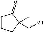 2-(HYDROXYMETHYL)-2-METHYLCYCLOPENTANONE Struktur