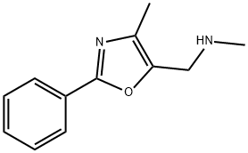 N-METHYL-(4-METHYL-2-PHENYL-1,3-OXAZOL-5-YLMETHYL)AMINE Struktur