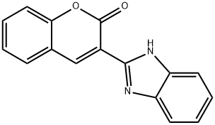 3-(1H-benzimidazol-2-yl)-2H-1-benzopyran-2-one Struktur