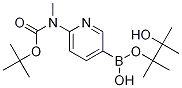 6-(N-Boc-methylamino)pyridine-3-boronic acid pinacol ester Struktur