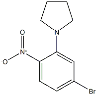 4-Bromo-2-(pyrrolidin-1-yl)nitrobenzene Struktur