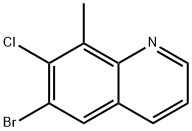 6-Bromo-7-chloro-8-methylquinoline Struktur