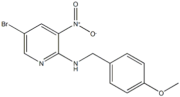 5-Bromo-N-(4-methoxybenzyl)-3-nitropyridin-2-amine Struktur