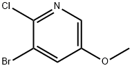 3-ブロモ-2-クロロ-5-メトキシピリジン 化學(xué)構(gòu)造式