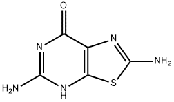 2,5-diaminothiazolo(5,4-d)pyrimidin-7(6H)-one Struktur