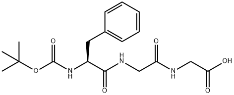 BOC-PHE-GLY-GLY-OH Struktur