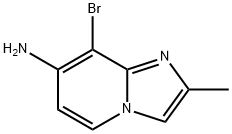 7-Amino-8-bromo-2-methylimidazo[1,2-a]pyridine Struktur