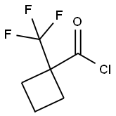 Cyclobutanecarbonyl chloride, 1-(trifluoroMethyl)- Struktur