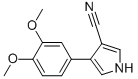 4-(3,4-DIMETHOXYPHENYL)-1H-PYRROLE-3-CARBONITRILE Struktur