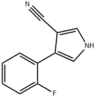 4-(2-FLUOROPHENYL)-1H-PYRROLE-3-CARBONITRILE Struktur