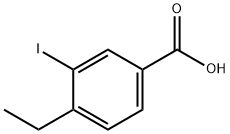 4-ethyl-3-iodobenzoic acid Struktur