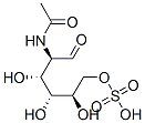 (2R,3R,4R,5R)-2-acetamido-3,4,5-trihydroxy-1-oxo-6-sulfooxy-hexane Struktur