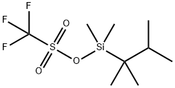 DIMETHYL-(2,3-DIMETHYL-2-BUTYL)SILYL TRIFLUOROMETHANESULFONATE Struktur