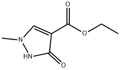 2,3-dihydro-1-Methyl-3-oxo-1H-Pyrazole-4-carboxylic acid ethyl ester Struktur