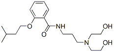 N-[3-[Bis(2-hydroxyethyl)amino]propyl]-2-isopentyloxybenzamide Struktur