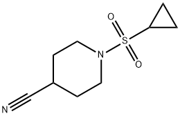 1-(環(huán)丙基磺酰基)-4-氰基哌啶 結(jié)構(gòu)式