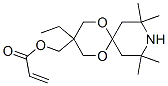 Acrylic acid 3-ethyl-8,8,10,10-tetramethyl-1,5-dioxa-9-azaspiro[5.5]undecan-3-ylmethyl ester Struktur