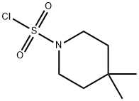 4,4-Dimethyl-1-piperidinesulfonyl chloride Struktur