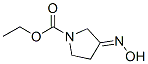 1-Pyrrolidinecarboxylic  acid,  3-(hydroxyimino)-,  ethyl  ester Struktur