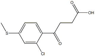 4-[2-CHLORO-4-(METHYLTHIO)PHENYL]-4-OXOBUTYRIC ACID Struktur