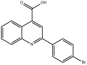 2-(4-BROMO-PHENYL)-QUINOLINE-4-CARBOXYLIC ACID Struktur