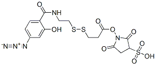 sulfosuccinimidyl 3-((2-(4-azidosalicylamido)ethyl)dithio)propionate Struktur