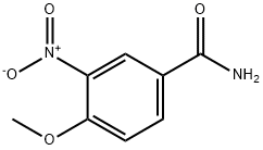 4-メトキシ-3-ニトロベンズアミド 化學(xué)構(gòu)造式