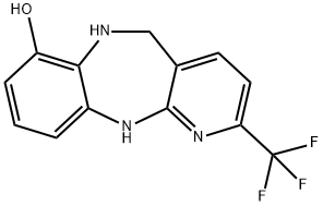 5H-Pyrido[2,3-b][1,5]benzodiazepin-7-ol, 6,11-dihydro-2-(trifluoroMethyl)- Struktur