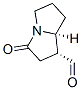 1H-Pyrrolizine-1-carboxaldehyde, hexahydro-3-oxo-, (1R-cis)- (9CI) Struktur