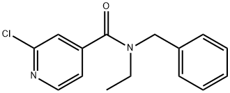 N-benzyl-2-chloro-N-ethylpyridine-4-carboxamide Struktur