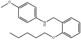 N-(4-Methoxyphenyl)-N-[2-(pentyloxy)benzyl]amine Struktur