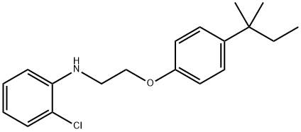 N-(2-Chlorophenyl)-N-{2-[4-(tert-pentyl)phenoxy]-ethyl}amine Struktur