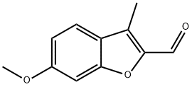 2-BENZOFURANCARBOXALDEHYDE, 6-METHOXY-3-METHYL- Struktur