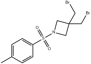 Azetidine, 3,3-bis(bromomethyl)-1-[(4-methylphenyl)sulfonyl]- Struktur