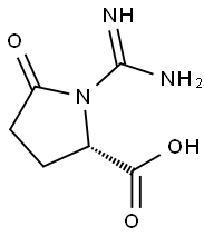 1-amidino-2-pyrrolidone-5-carboxylic acid Struktur