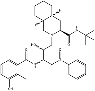 Nelfinavir Related Compound A (15 mg) ((3S,4aS,8aS)-N-tert-Butyl-2-[(2R,3R)-2-hydroxy-3-(3-hydroxy-2-methylbenzamido)-4-(phenylsulfinyl)butyl]decahydroisoquinoline-3-carboxamide) price.