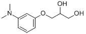 1,2-Propanediol, 3-(m-(dimethylamino)phenoxy)- Struktur