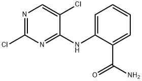 BenzaMide, 2-[(2,5-dichloro-4-pyriMidinyl)aMino]- Struktur