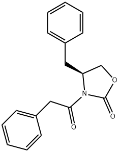 3-(1-OXO-2-PHENYLETHYL)-4(S)-(PHENYLMETHYL)-2-OXAZOLIDINONE Struktur