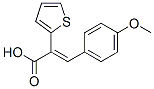 (2Z)-3-(4-METHOXYPHENYL)-2-THIEN-2-YLACRYLIC ACID Struktur