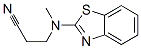 Propanenitrile, 3-(2-benzothiazolylmethylamino)- (9CI) Struktur