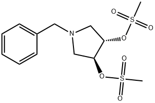 (S,S)-N-BENZYL-3,4-TRANS-DIMESOLATE PYRROLIDINE Struktur