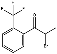 2-Bromo-1-(2-trifluoromethylphenyl)-propan-1-one Struktur