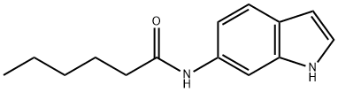 6-hexanamidoindole Struktur