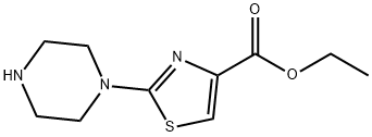 Ethyl 2-piperazin-1-yl-thiazole-4-carboxylate Struktur