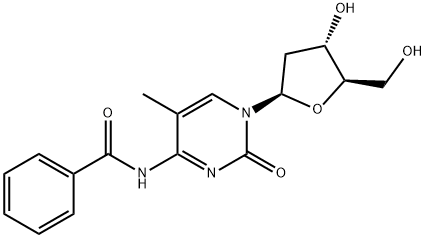 N4-苯甲?；?2'-脫氧-5-甲基胞苷 結構式