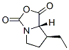 1H,3H-Pyrrolo[1,2-c]oxazole-1,3-dione,7-ethyltetrahydro-,(7S-cis)-(9CI) Struktur